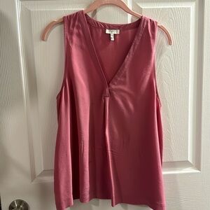 Joie Pink Silk Sleeveless Blouse Top Size S